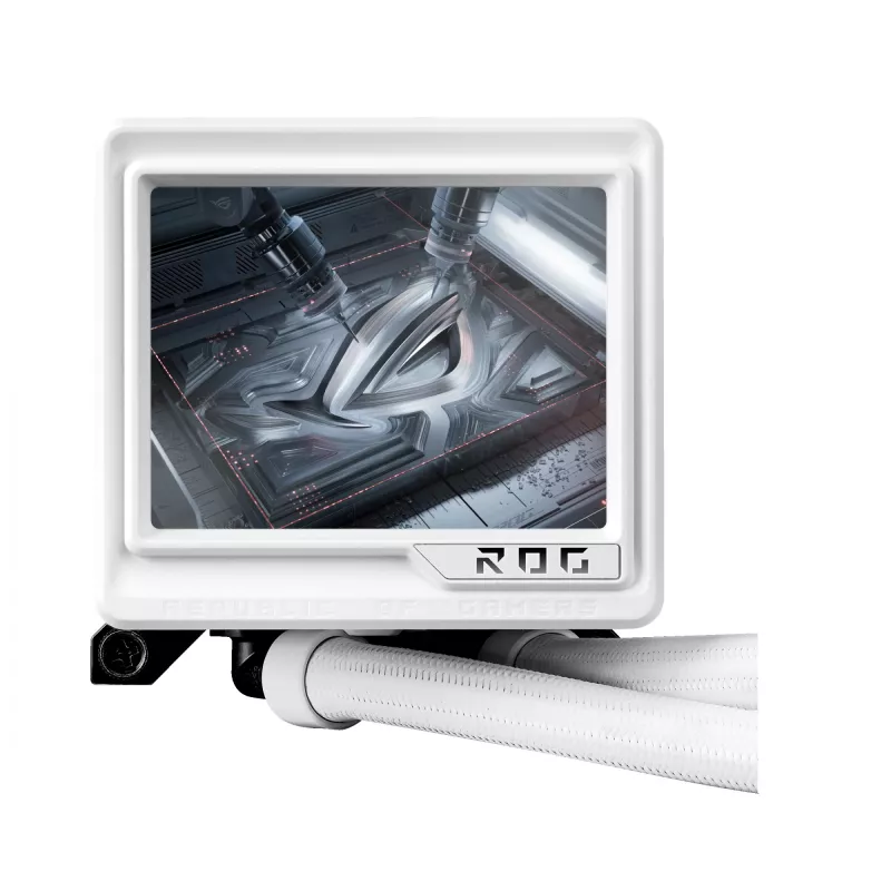 ASUS ROG RYUJIN III 360 ARGB EXTREME WHT procesoriaus skysčio aušinimo sistema “viskas viename” 12 cm balta 1 vnt.