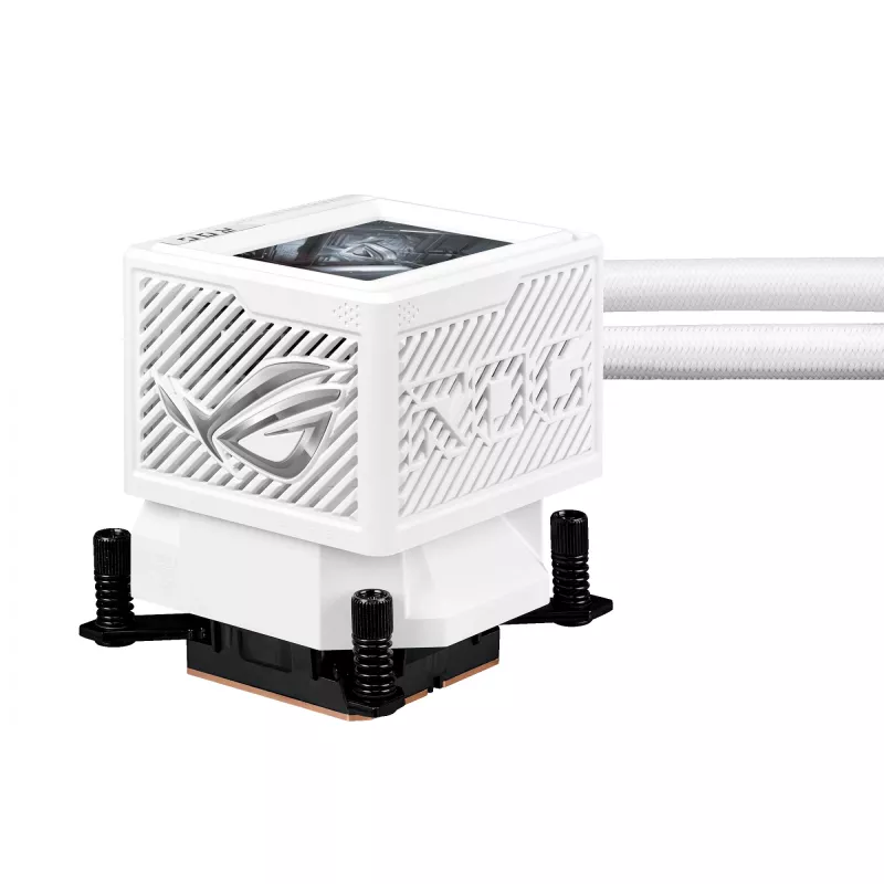 ASUS ROG RYUJIN III 360 ARGB EXTREME WHT procesoriaus skysčio aušinimo sistema “viskas viename” 12 cm balta 1 vnt.