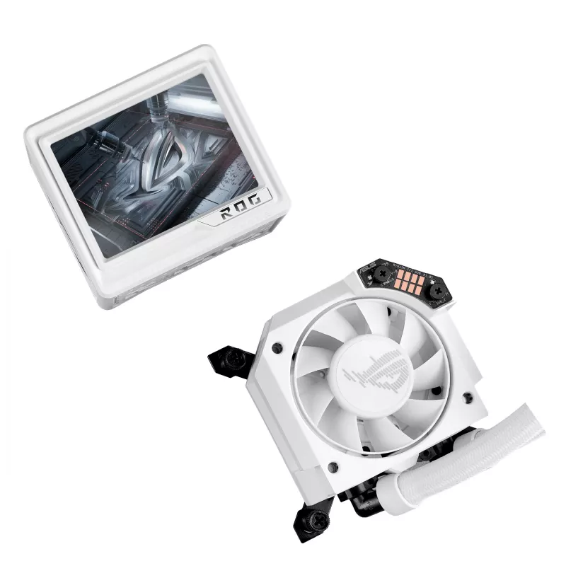 ASUS ROG RYUJIN III 360 ARGB EXTREME WHT procesoriaus skysčio aušinimo sistema “viskas viename” 12 cm balta 1 vnt.