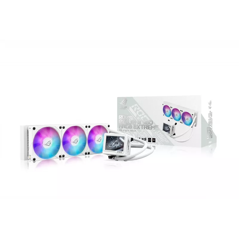 ASUS ROG RYUJIN III 360 ARGB EXTREME WHT procesoriaus skysčio aušinimo sistema “viskas viename” 12 cm balta 1 vnt.