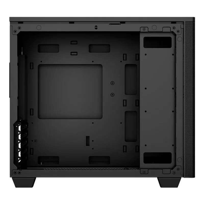 PC Case Aerocool Stormfront Mini Mini Tower Juoda ATX Side PSU 120mm Fans