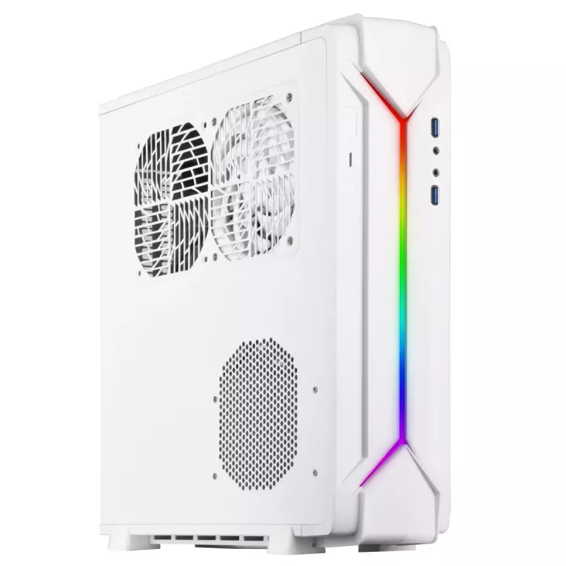 PC Case Sidabrinėstone RVZ03-ARGB Desktop White