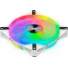 CORSAIR LED ventiliatorius - QL serijos baltas QL140 RGB 140 mm RGB vieno ventiliatoriaus pakuotė