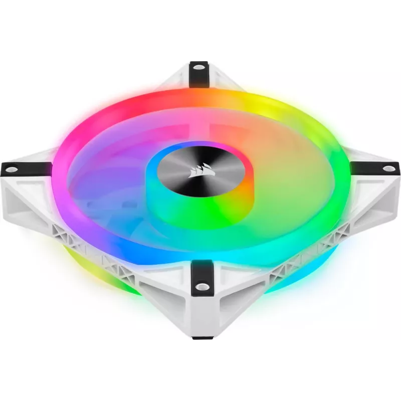 CORSAIR LED ventiliatorius - QL serijos baltas QL140 RGB 140 mm RGB vieno ventiliatoriaus pakuotė