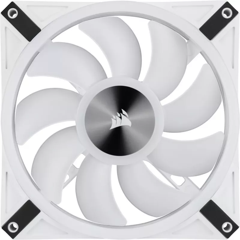 CORSAIR LED ventiliatorius - QL serijos baltas QL140 RGB 140 mm RGB vieno ventiliatoriaus pakuotė