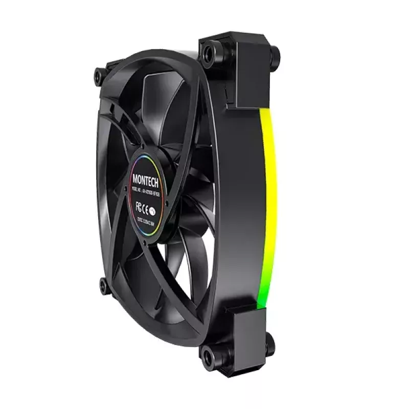 Ventiliatoriaus modulis Montech AX120 PWM 120mm 12V juodas 3 kontaktų 4 kontaktų