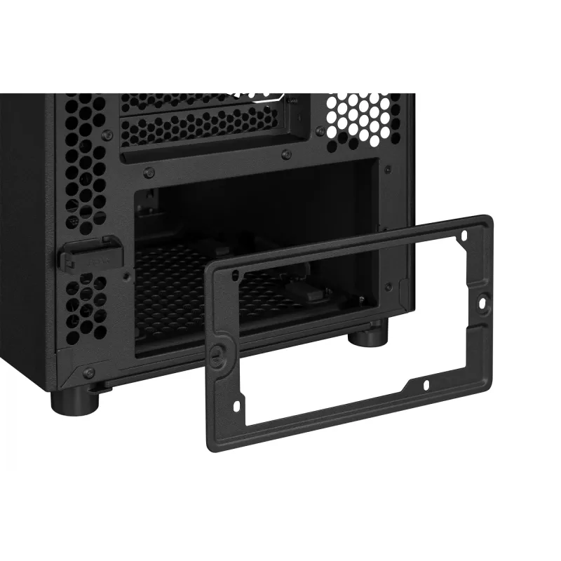 PC case ASUS ProArt PA401 Wood TG PWM Tower Juoda — ATX, tempered glass, 2x160mm front fans, USB-C, supports GPU 31.5 cm