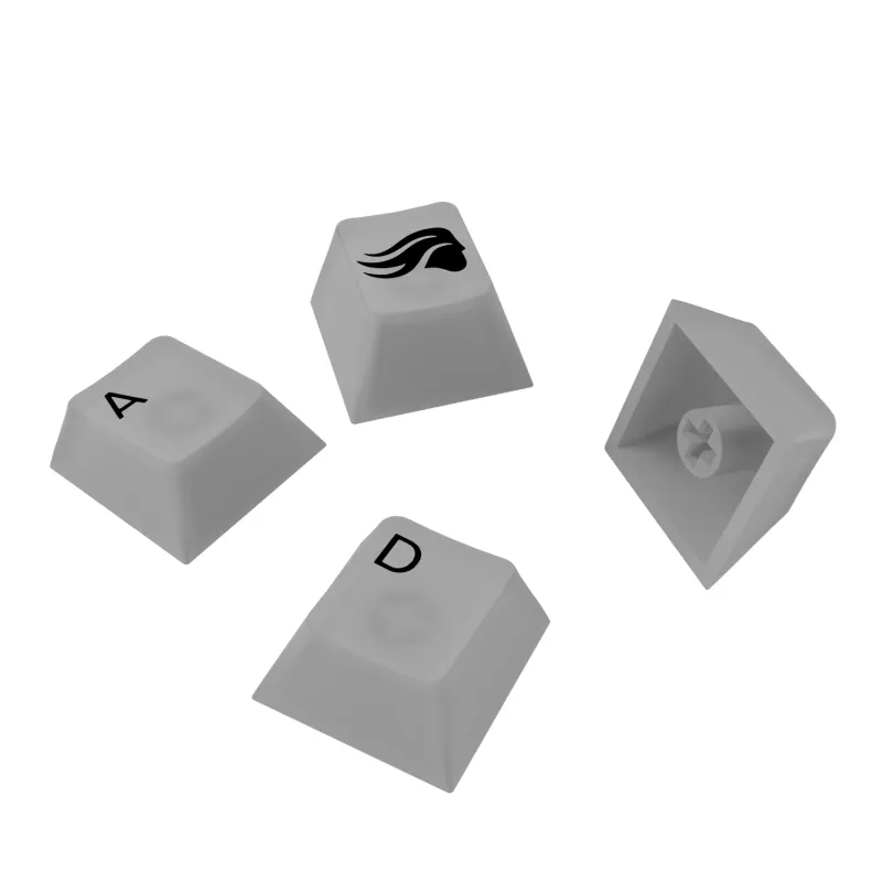 Keycaps GLORIOUS Polychroma V2 RGB US išdėstymas — pakaitinis rinkinys mechaninėms klaviatūroms
