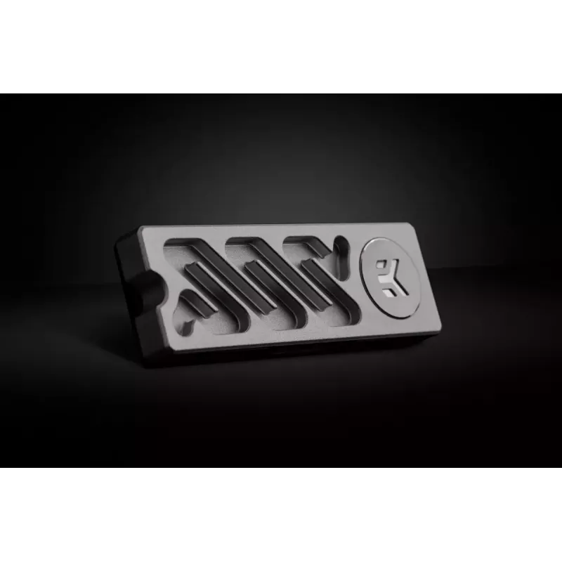 Aušintuvas EK Water Blocks Quantum Convection M.2 NVMe aliuminis sidabrinis 24 mm 75 mm 11,3 mm