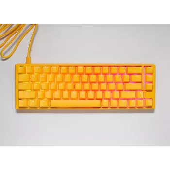 Ducky One 3 Geltona SF klaviatūra, skirta žaidimams, USB, QWERTY, mechaninė, RGB