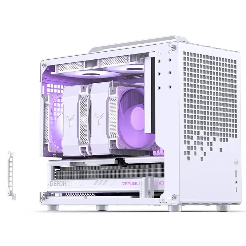 Kompiuterio korpusas Jonsbo Jonsplus Z20 Mesh Mini Tower Micro-ATX Baltas