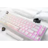 „Ducky One 3 Classic Pure White SF“ klaviatūra, žaidimams, USB, mechaninė, 67 klavišai, RGB