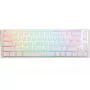 „Ducky One 3 Classic Pure White SF“ klaviatūra, žaidimams, USB, mechaninė, 67 klavišai, RGB