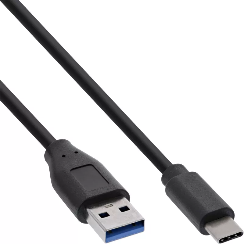 InLine USB 3.2 Gen.1x2 laidas, USB-C kištukas / USB-A kištukas, juodas, 2 m
