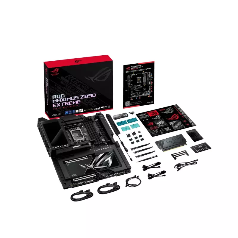 Motininė plokštė ASUS ROG MAXIMUS Z890 EXTREME — Intel Z890, LGA 1851, Extended ATX, DDR5, 4 DIMM, Wi‑Fi 7, 10Gb Ethernet