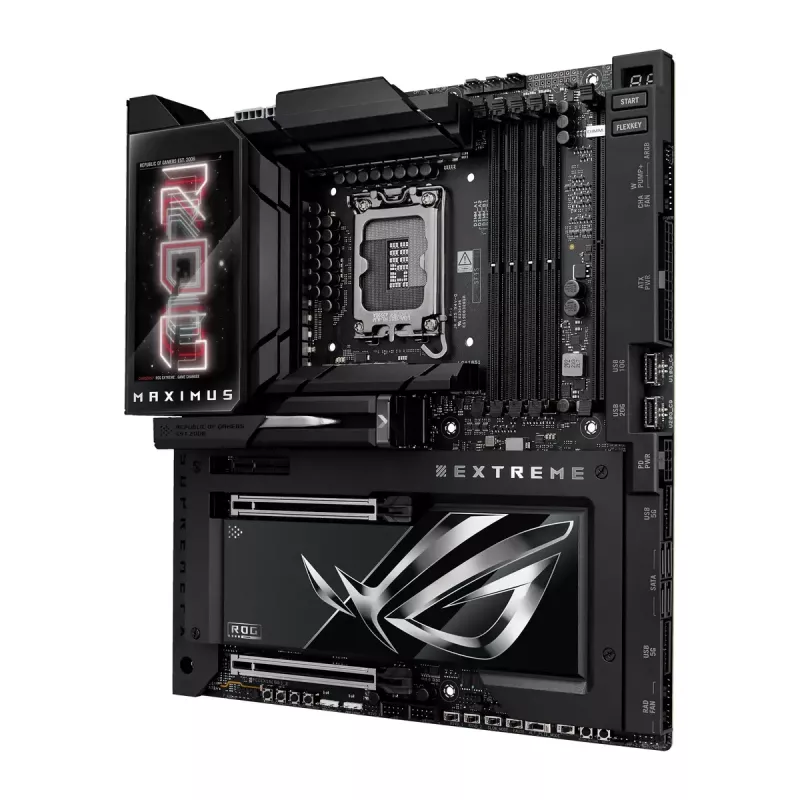 Motininė plokštė ASUS ROG MAXIMUS Z890 EXTREME — Intel Z890, LGA 1851, Extended ATX, DDR5, 4 DIMM, Wi‑Fi 7, 10Gb Ethernet