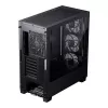 PC Case PHANTEKS XT Pro Ultra Midi Tower Juoda — ATX/EATX, Grūdintas stiklas, 2x3,5 colio + 5x2,5 colio, USB-C