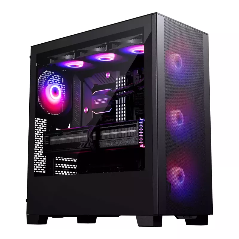 PC Case PHANTEKS XT Pro Ultra Midi Tower Juoda — ATX/EATX, Grūdintas stiklas, 2x3,5 colio + 5x2,5 colio, USB-C
