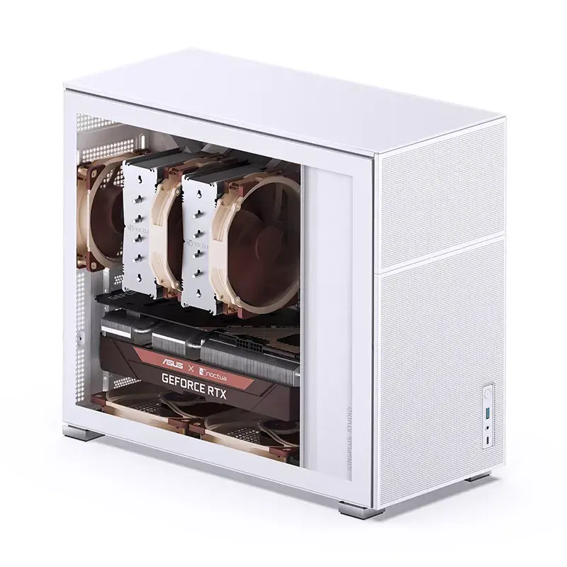 PC korpusas Jonsbo D41 MESH Midi Tower baltas