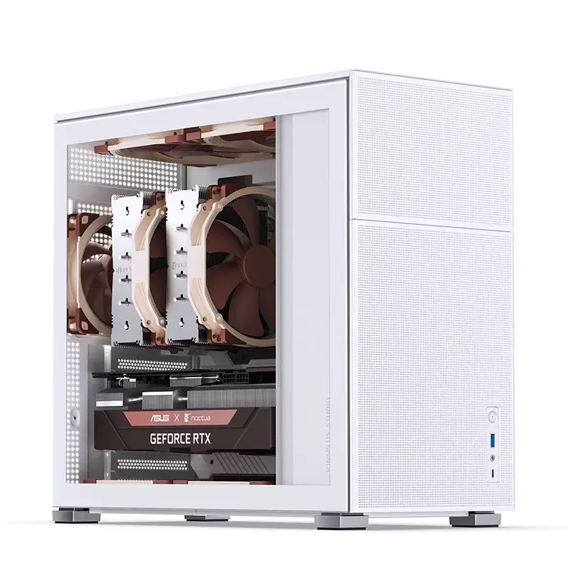 PC korpusas Jonsbo D41 MESH Midi Tower baltas