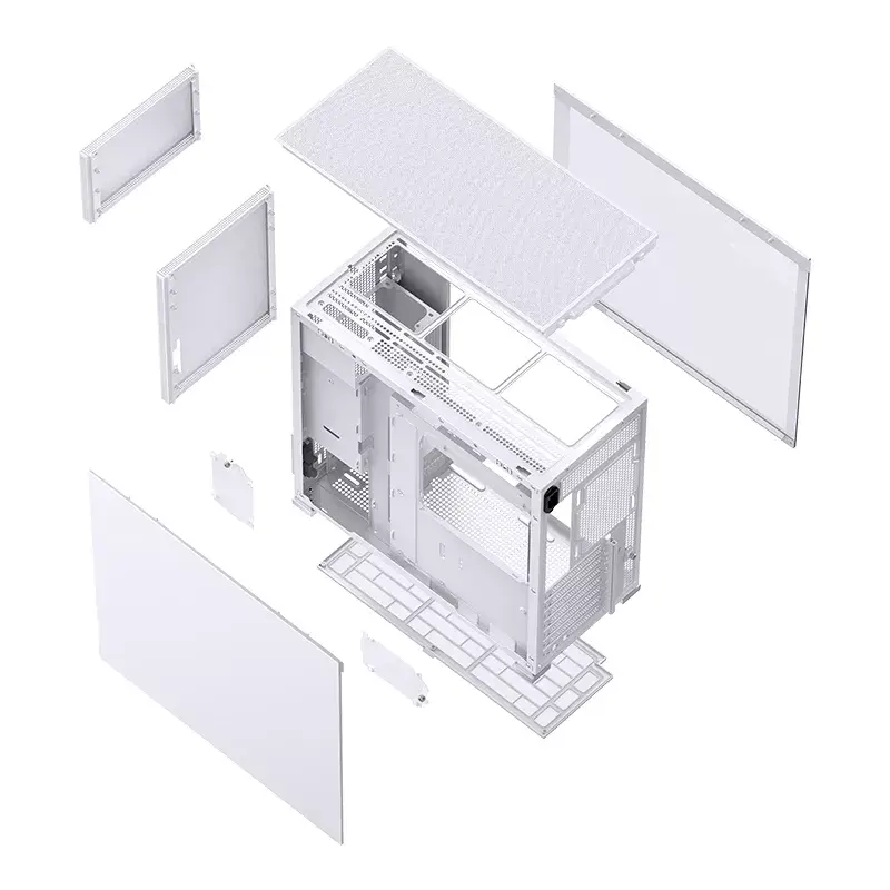 PC korpusas Jonsbo D41 MESH Midi Tower baltas