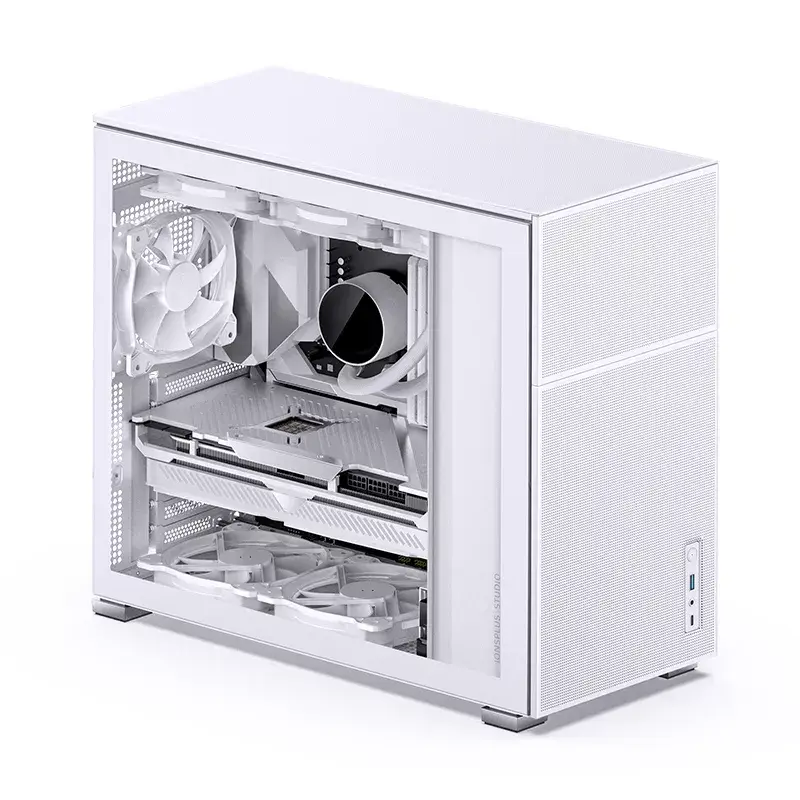 PC korpusas Jonsbo D41 MESH Midi Tower baltas