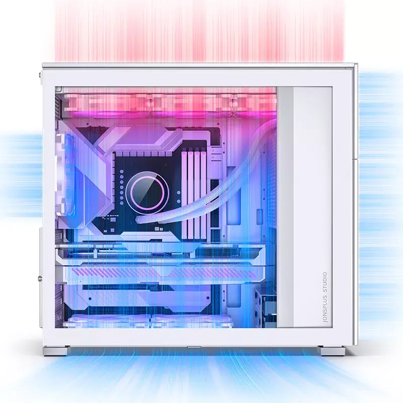 PC korpusas Jonsbo D41 MESH Midi Tower baltas