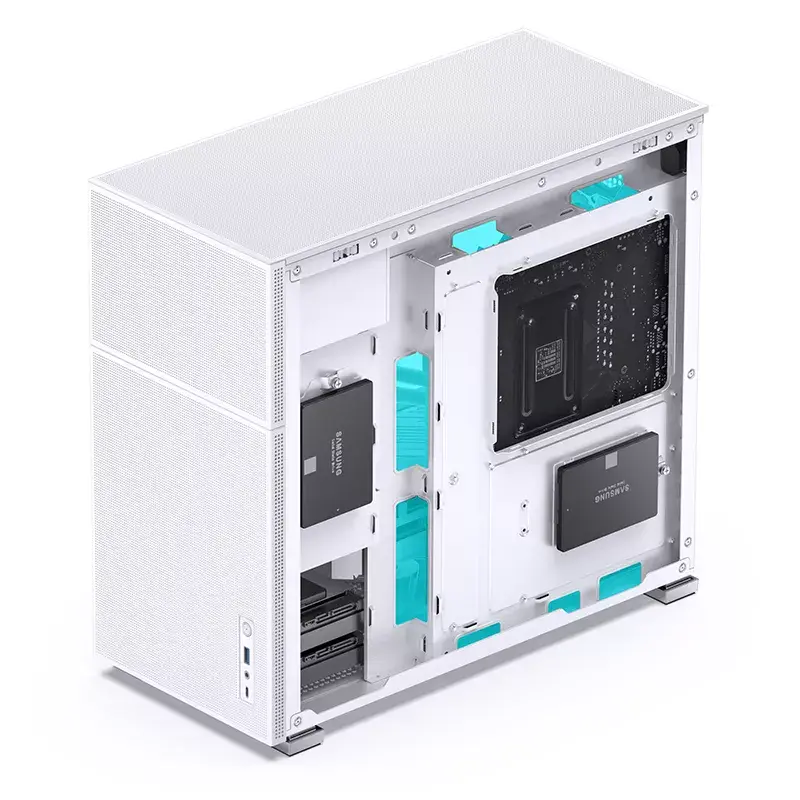 PC korpusas Jonsbo D41 MESH Midi Tower baltas