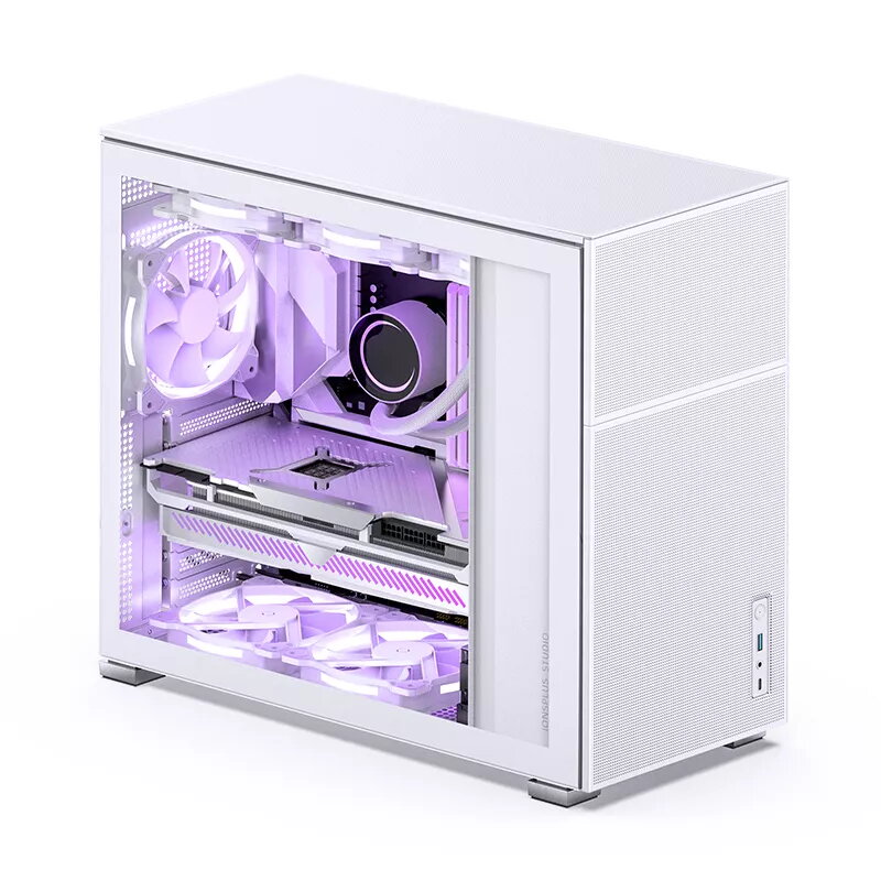PC korpusas Jonsbo D41 MESH Midi Tower baltas