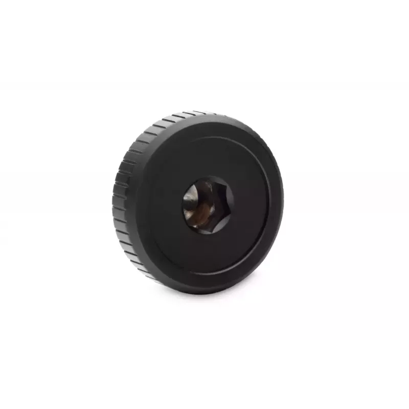 Kaištis EKWB EK-Quantum Torque Plug — Žalvaris, Juoda/Sidabrinė, Ø 23 mm, Aukštis 5,5 mm