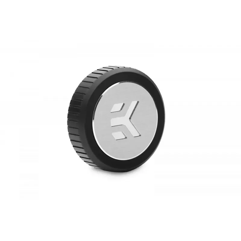 Kaištis EKWB EK-Quantum Torque Plug — Žalvaris, Juoda/Sidabrinė, Ø 23 mm, Aukštis 5,5 mm