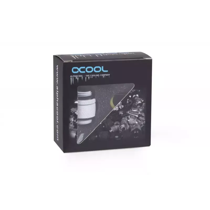 Žarnos jungtis Alphacool 17489 žalvaris balta 22 mm gylis 1,8 cm skersmuo