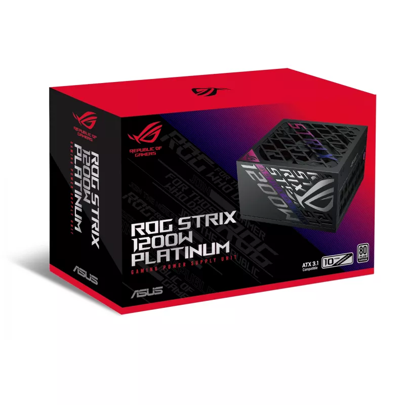 ASUS ROG -STRIX-1200P-GAMING maitinimo blokas 1200 W 20+4 kontaktų ATX ATX juodas