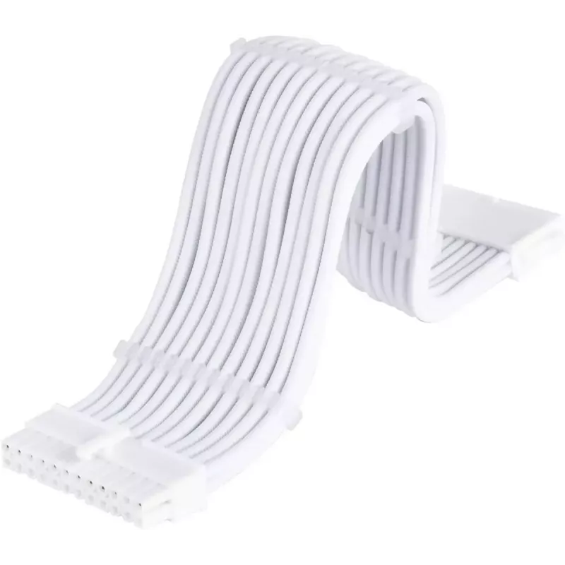 Power supply extension kabelis SidabrinėSTONE 24-pin ATX SST-PP07E-MBW-V2 30 cm White