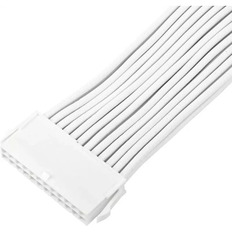 Power supply extension kabelis SidabrinėSTONE 24-pin ATX SST-PP07E-MBW-V2 30 cm White