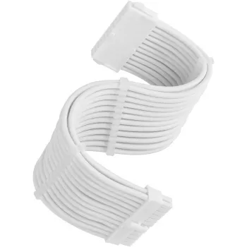 Power supply extension kabelis SidabrinėSTONE 24-pin ATX SST-PP07E-MBW-V2 30 cm White