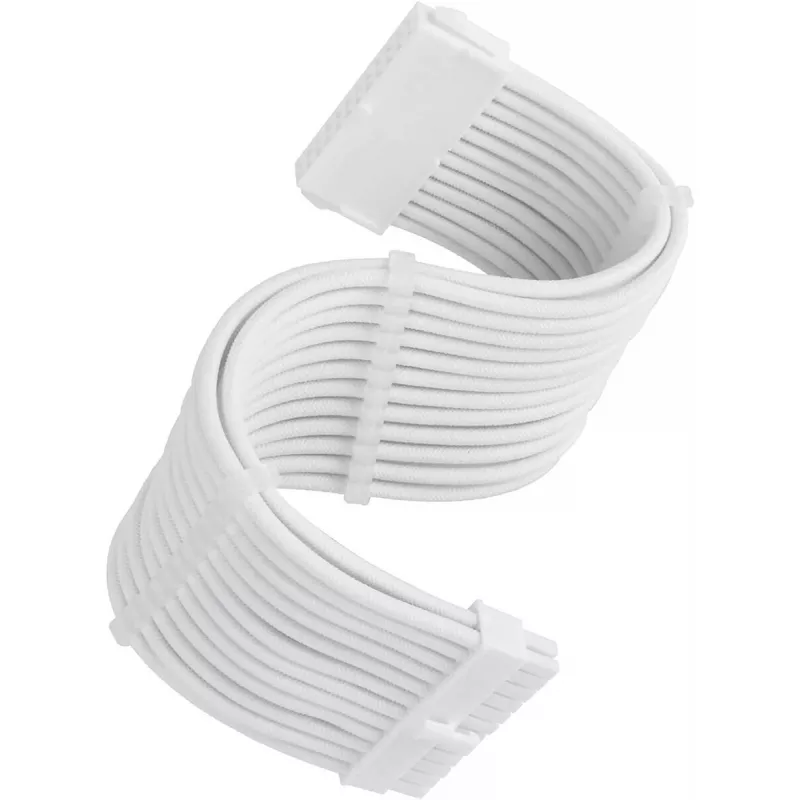 Power supply extension kabelis SidabrinėSTONE 24-pin ATX SST-PP07E-MBW-V2 30 cm White
