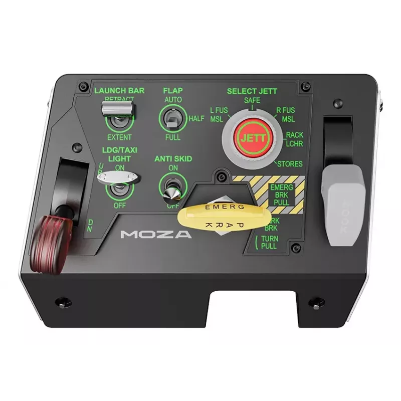 Moza Racing MTLP Panel, Juoda, Metal, 196.5 mm, 134.7 mm, 149 mm, 680 g