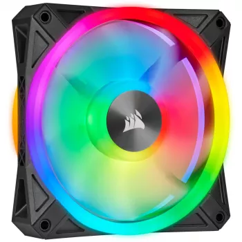 CORSAIR Icue Ql140 RGB 140mm Pwm Dvigubas Ventiliatoriaus Rinkinys Su Lighting Node Core