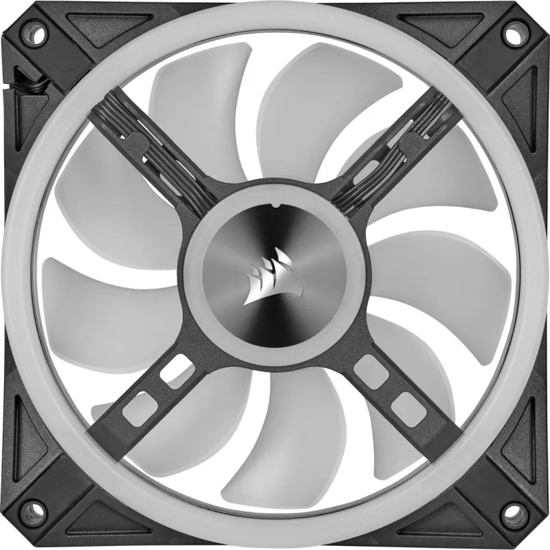 CORSAIR Icue Ql140 RGB 140mm Pwm Dvigubas Ventiliatoriaus Rinkinys Su Lighting Node Core