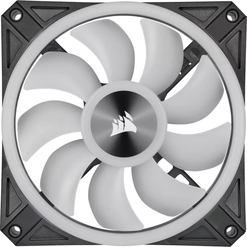 CORSAIR Icue Ql140 RGB 140mm Pwm Dvigubas Ventiliatoriaus Rinkinys Su Lighting Node Core