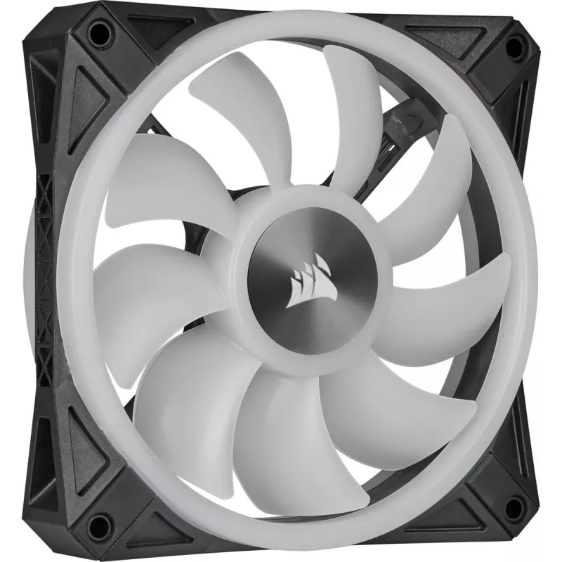 CORSAIR Icue Ql140 RGB 140mm Pwm Dvigubas Ventiliatoriaus Rinkinys Su Lighting Node Core