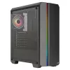 Aerocool GENESISV2BK PC ATX korpusas, priekinis skydelis LED ARGB ventiliatorius ARGB 12 cm, juoda