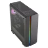 Aerocool GENESISV2BK PC ATX korpusas, priekinis skydelis LED ARGB ventiliatorius ARGB 12 cm, juoda