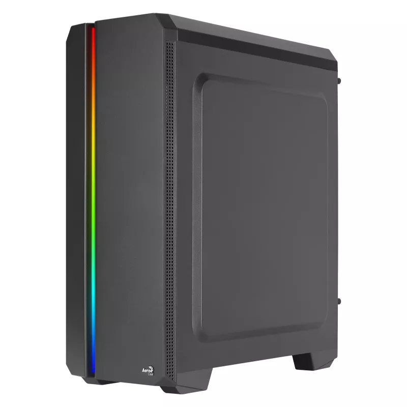 Aerocool GENESISV2BK PC ATX korpusas, priekinis skydelis LED ARGB ventiliatorius ARGB 12 cm, juoda