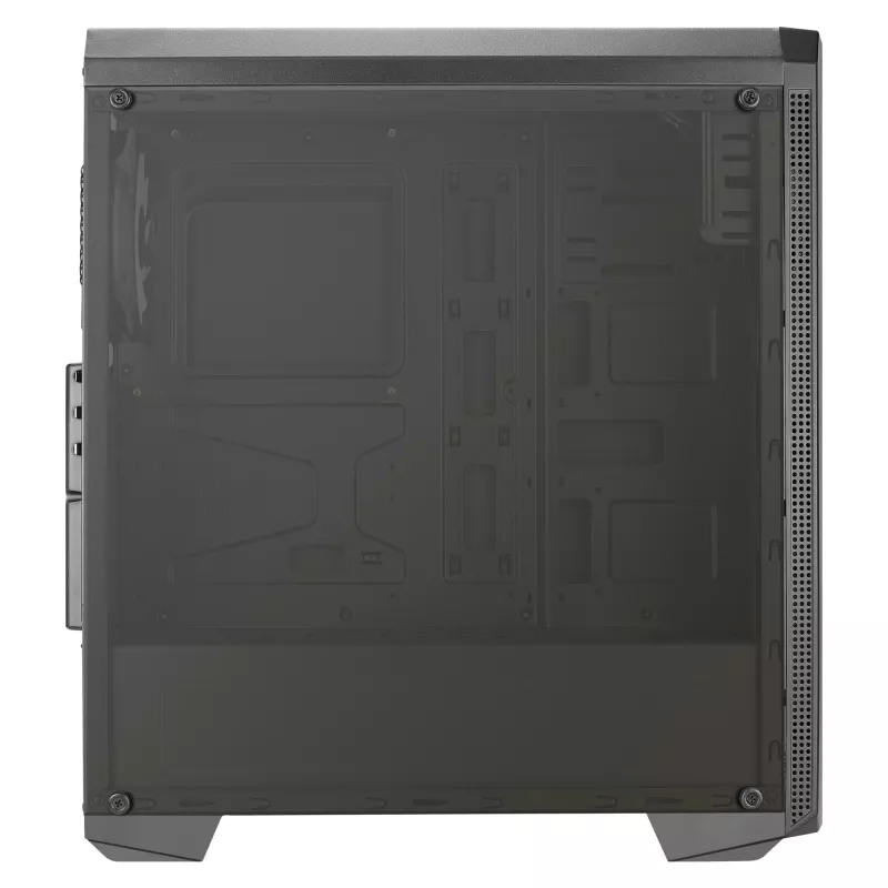Aerocool GENESISV2BK PC ATX korpusas, priekinis skydelis LED ARGB ventiliatorius ARGB 12 cm, juoda