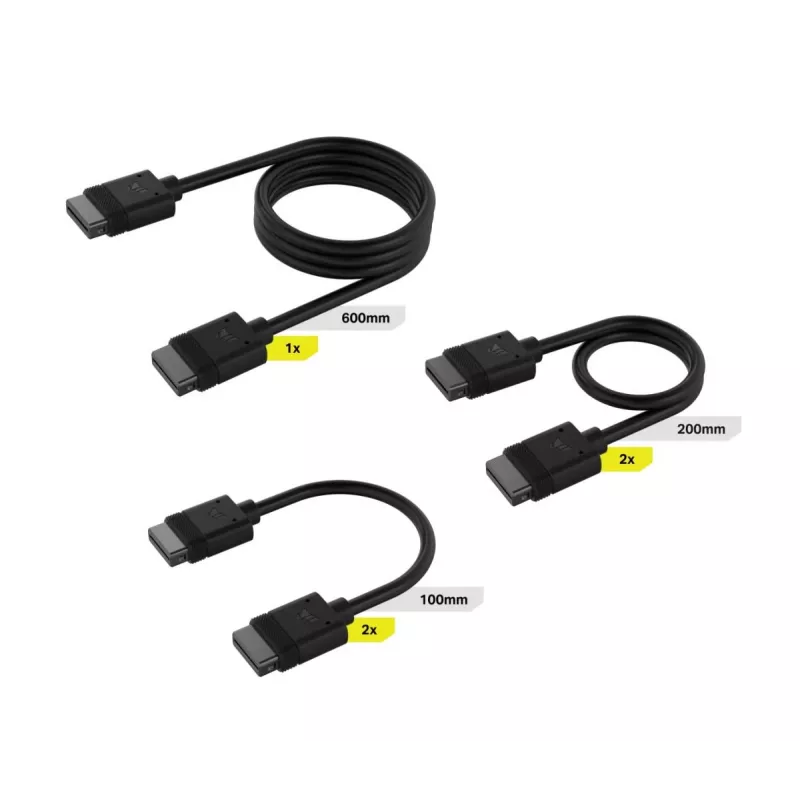 CORSAIR iCue Link kabelių rinkinys su tiesiais jungtukais
