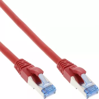 “InLine” komutacinis kabelis S/FTP PiMF Cat.6A be halogenų 500MHz raudonas 5m