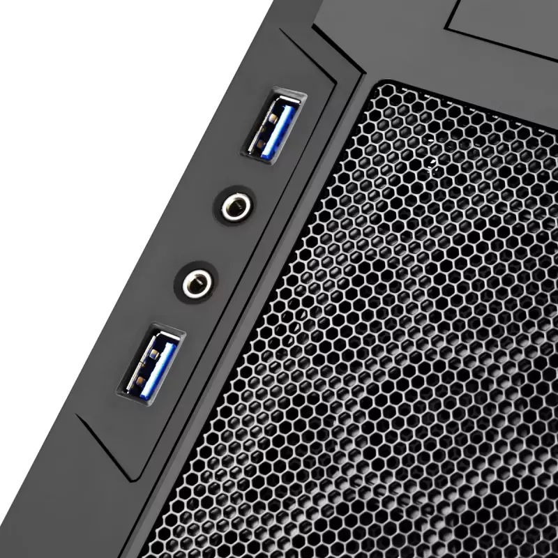 PC korpusas Sidabrinėstone PS13 Mini Tower juodas