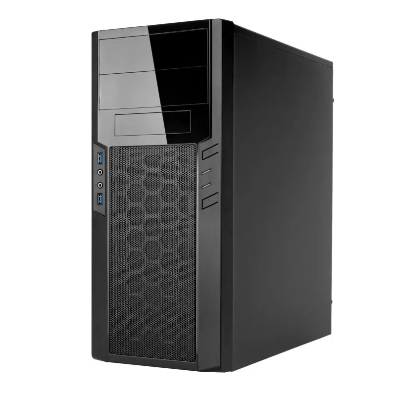 PC korpusas Sidabrinėstone PS13 Mini Tower juodas